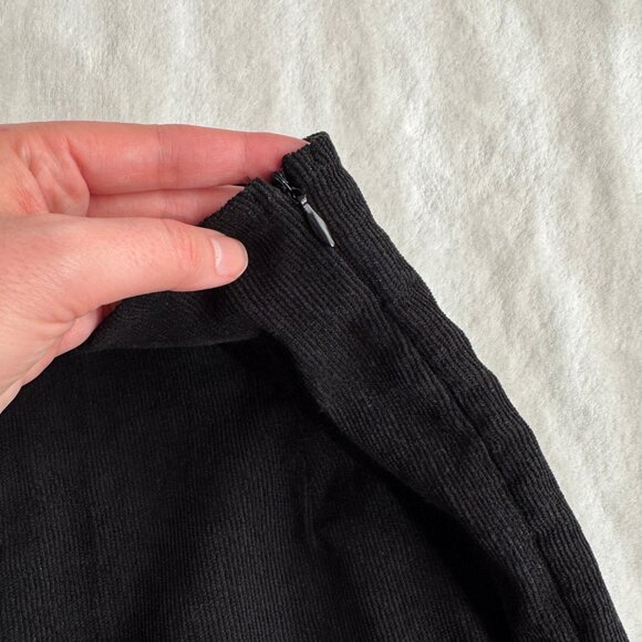 Shein Black Corduroy Chain Mini Skirt - Picture 6 of 7